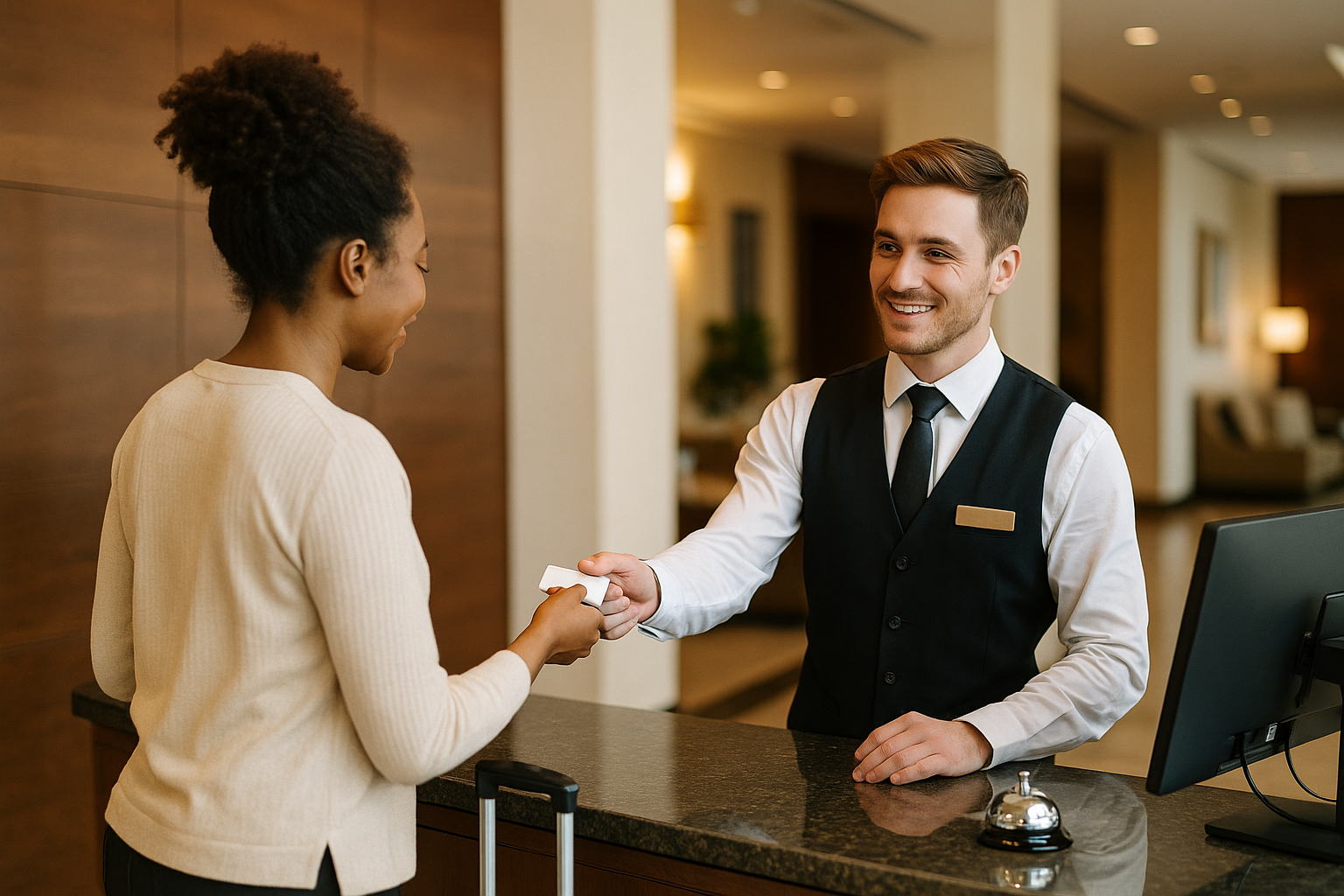 Manager and team members discussing plans together